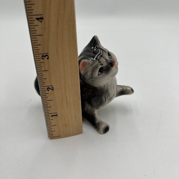 Cat- Kitten- Figurine- Tabby Vintage ceramic - Picture 3 of 4